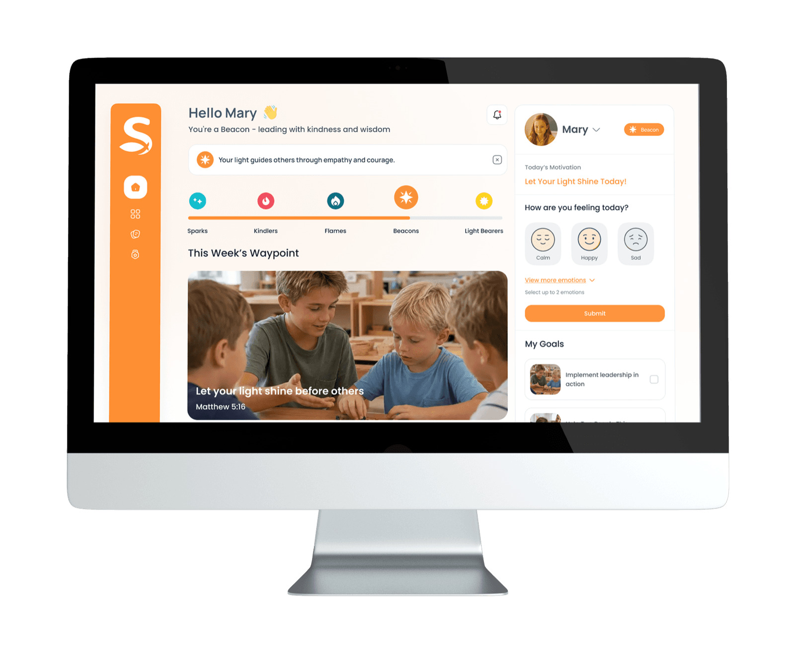 Child Home Experience — Beacon home screen